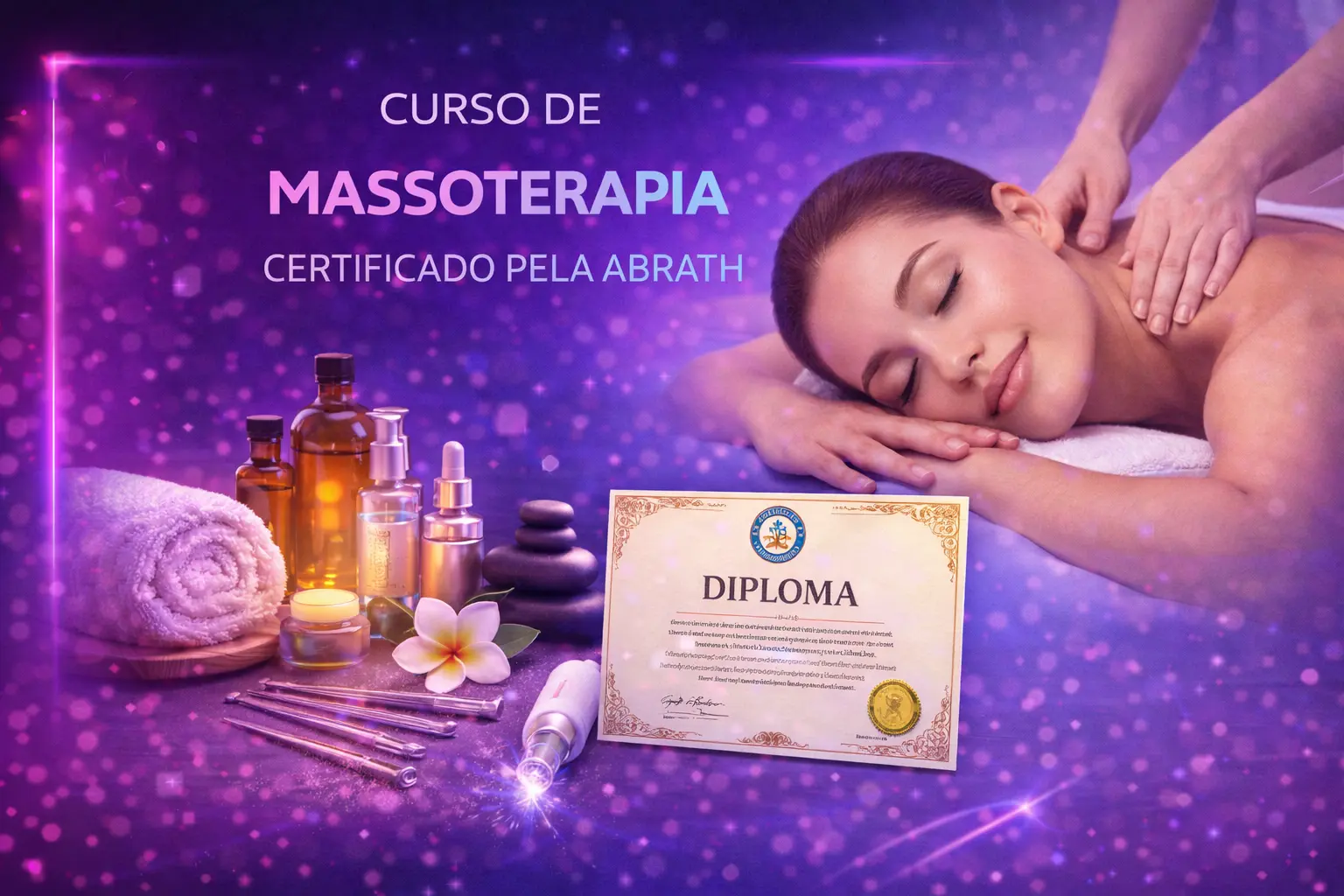 Curso de Curso de Massoterapia Certificado pela ABRATH