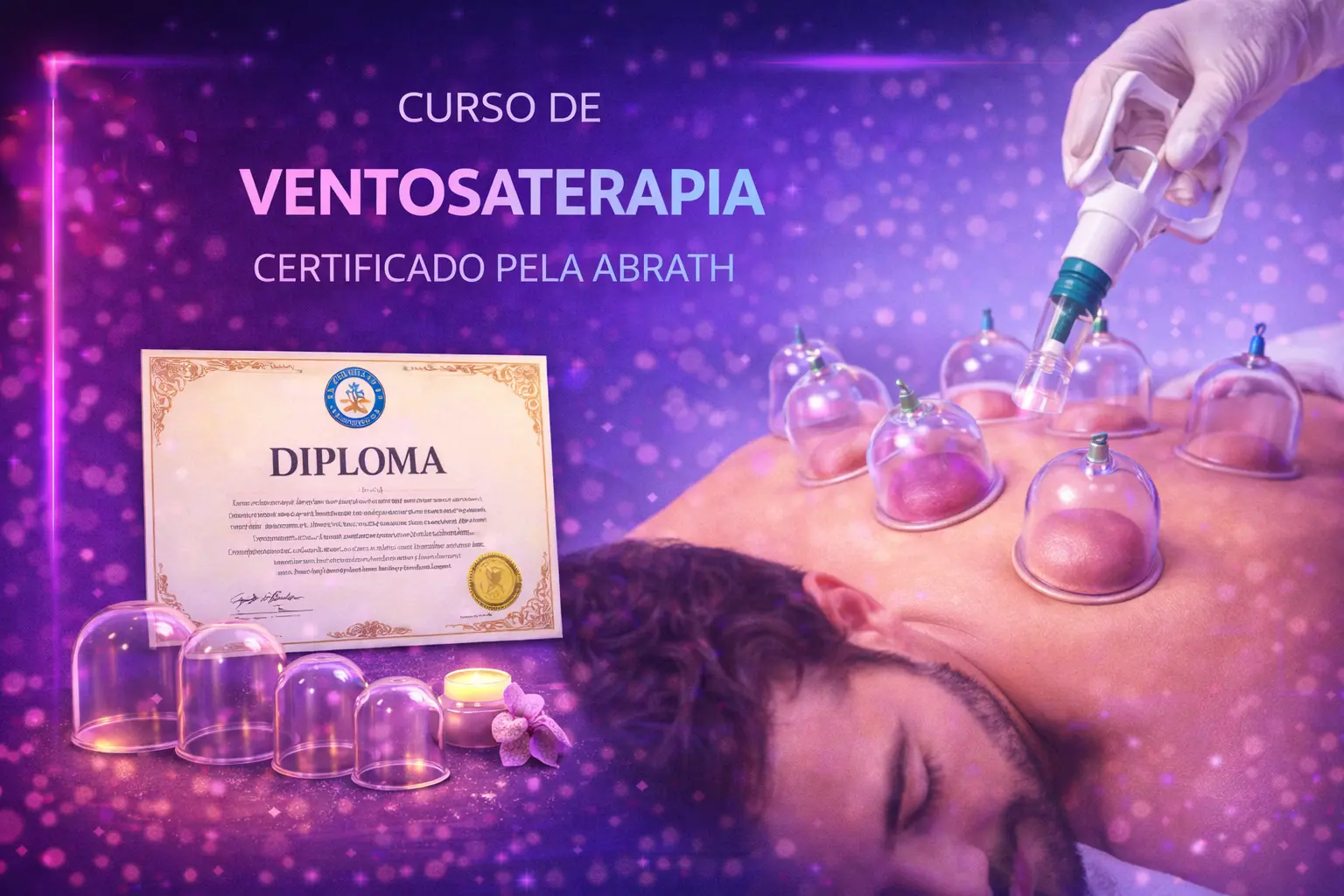 Curso de Curso de Ventosaterapia Certificado pela ABRATH