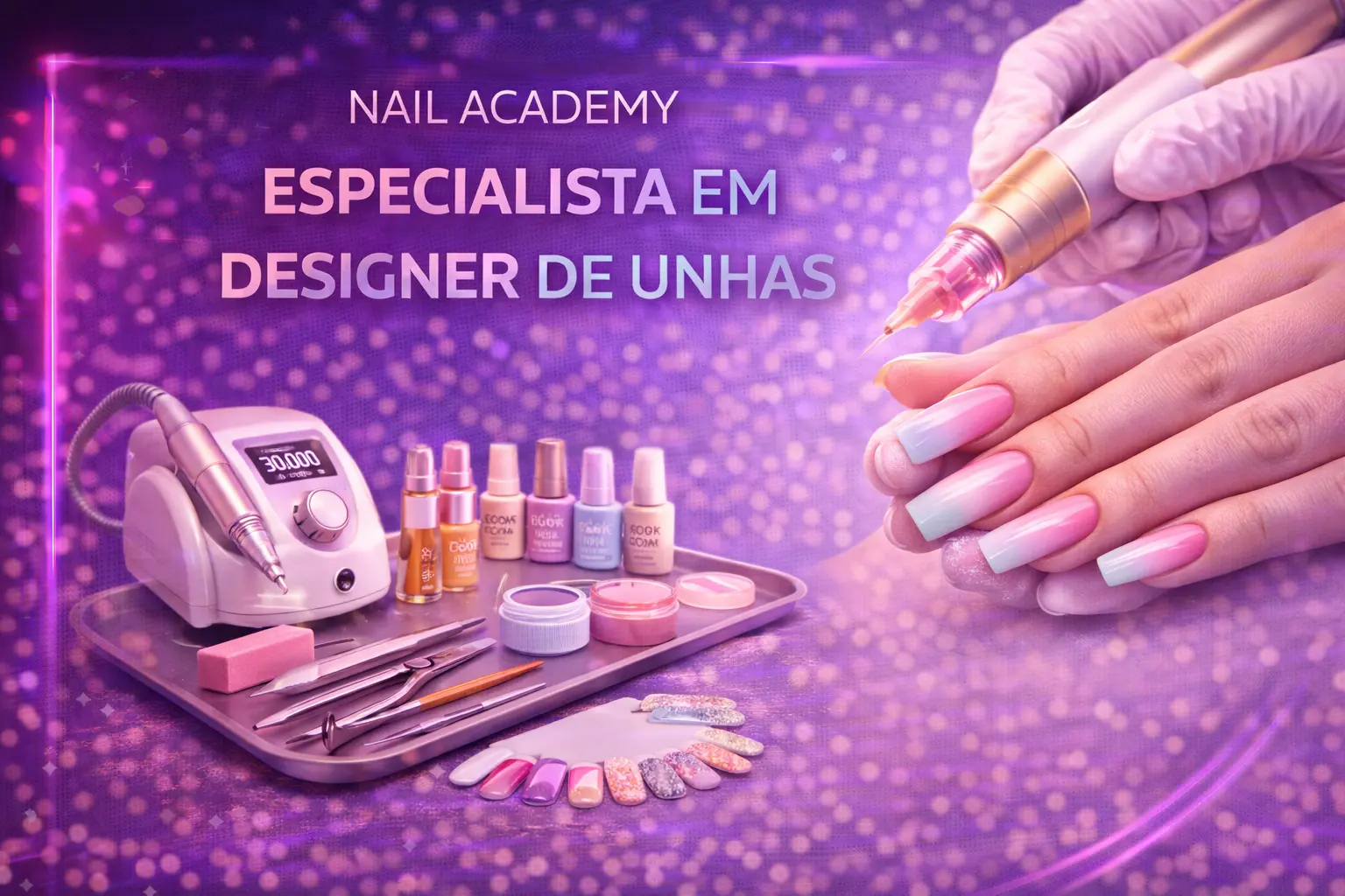 Curso de Nail Academy - Especialista em Designer de Unhas