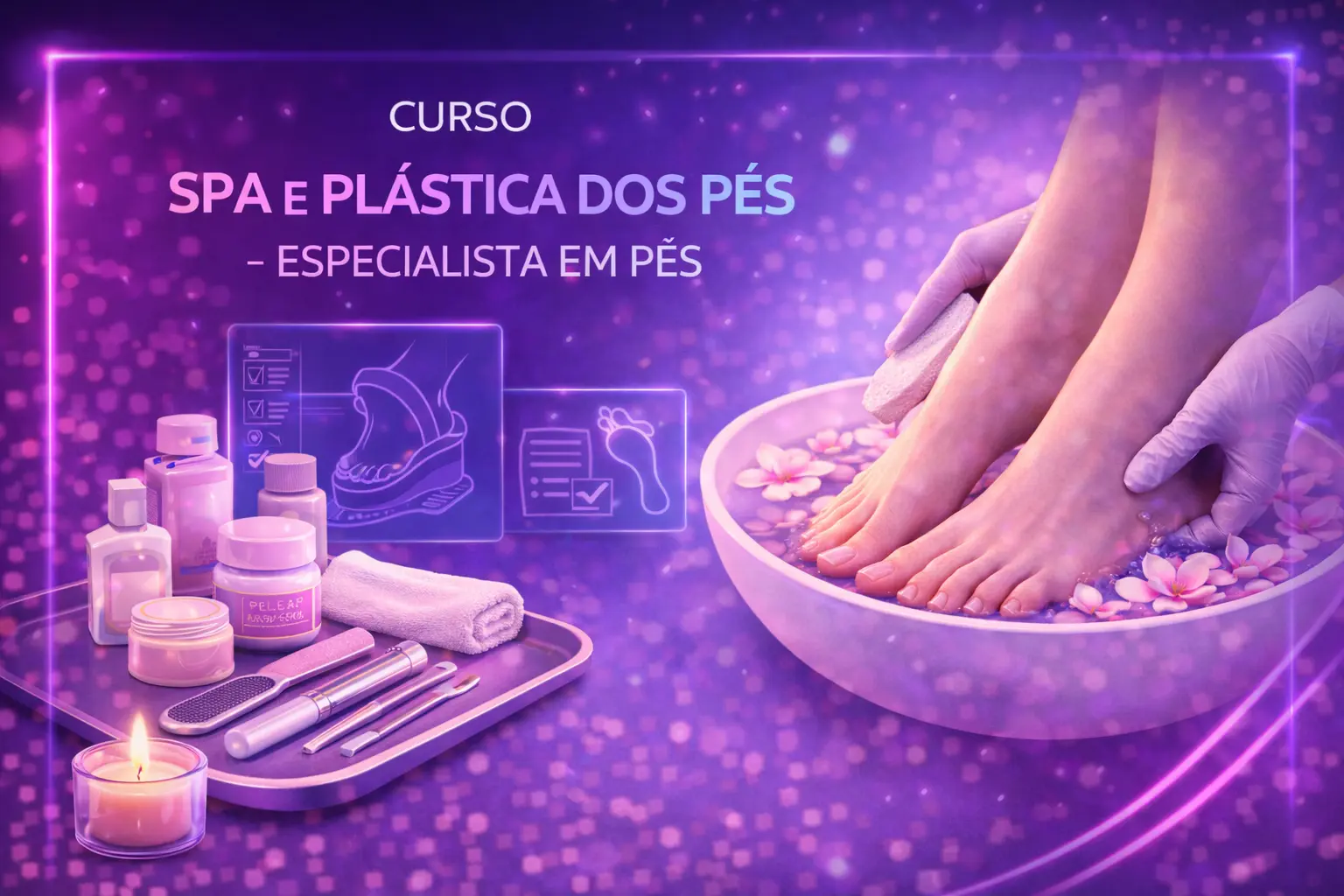 Curso de Curso Spa e Plástica dos Pés - Especialista em Pés