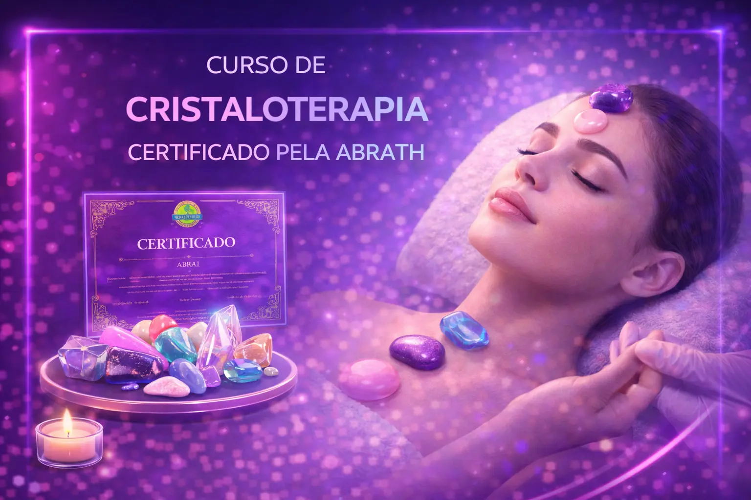 Curso de Curso de Cristaloterapia Certificado pela ABRATH