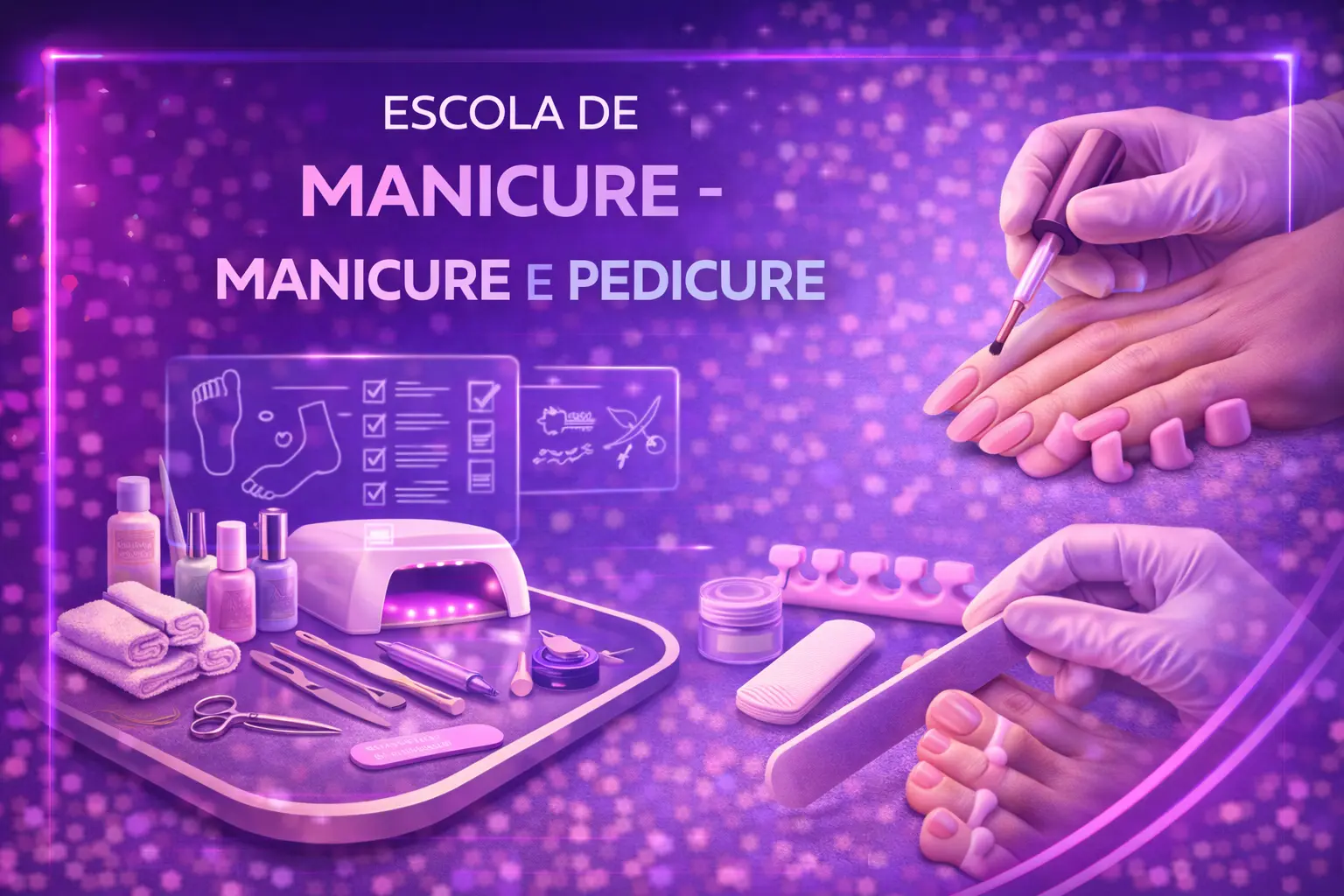 Curso de Escola de Manicure - Manicure e Pedicure